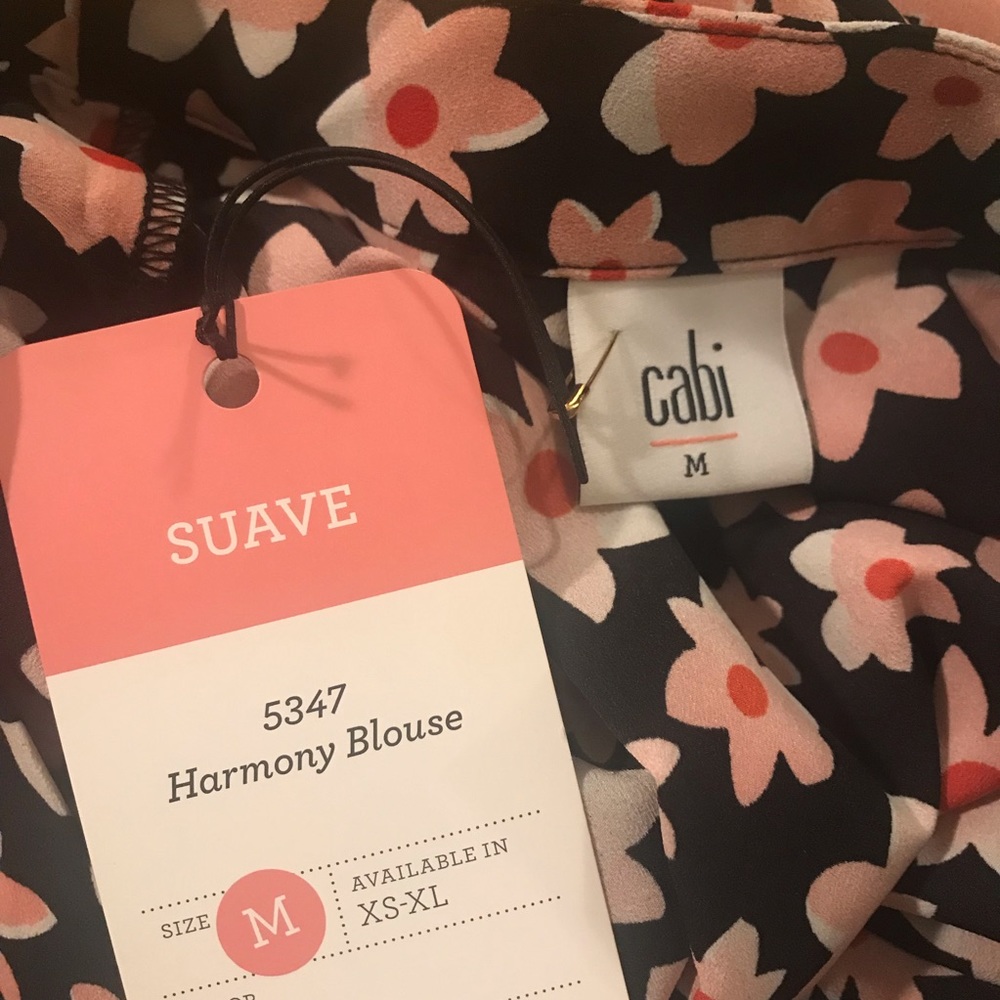 Harmony by CAbi Blouse Top Starflower Floral NWT - Picture 5 of 6